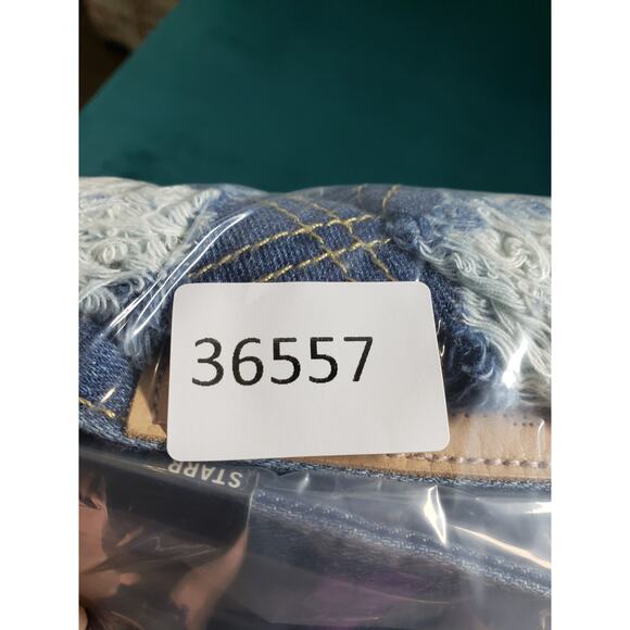 True Religion Jeans Size 26 Womens Blue Stretch Starr Cropped Straight NWT - Picture 16 of 16